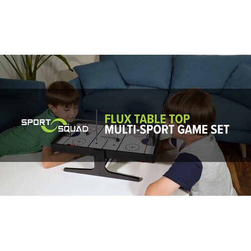 Sport Squad Flux 2 in 1 Magnetic Soccer & Hockey Tabletop Game Set - Mini  Foosball & Air Hockey Table Indoor Game for Kids Playroom and Teens